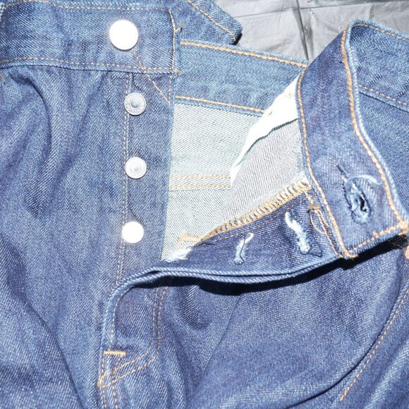 New Levi's 501 Men's Size 36x30 Original Fit Straight Leg Button Fly Jeans Stone - Picture 10 of 11